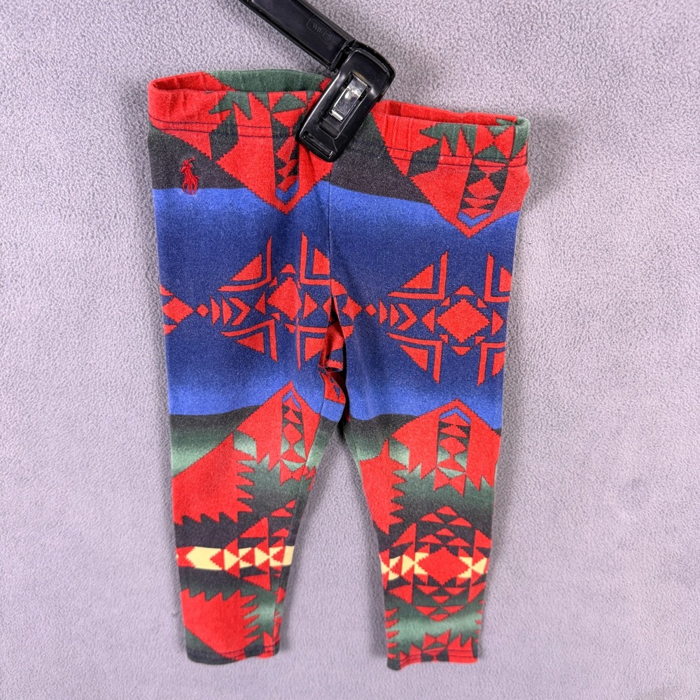 Polo Ralph Lauren Aztec Leggings Kids 2/2T Multi Southwestern Print